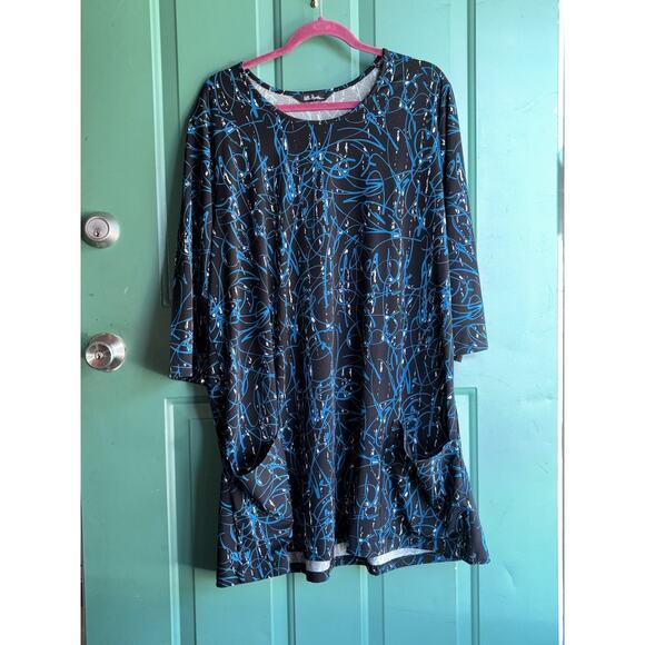 New Ulla Popken 28 30 3X Pocket Tunic *no Size Tag See Measurements*my - Picture 2 of 7